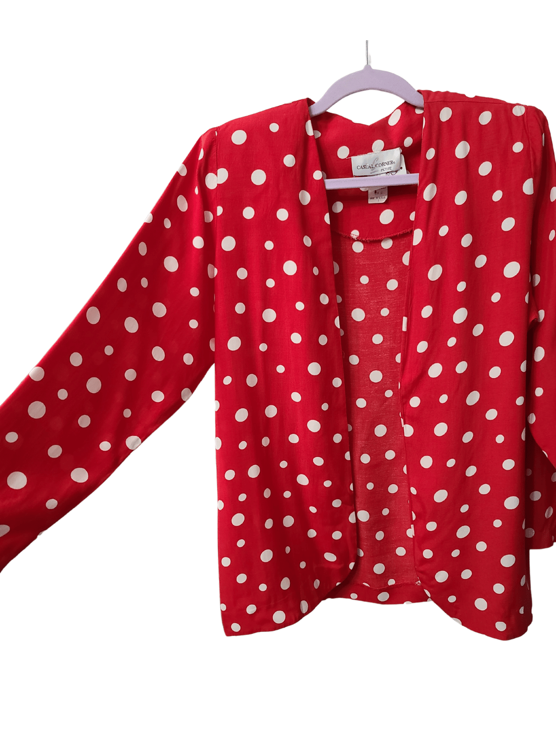 Image of Red & White Polkadot Blazer