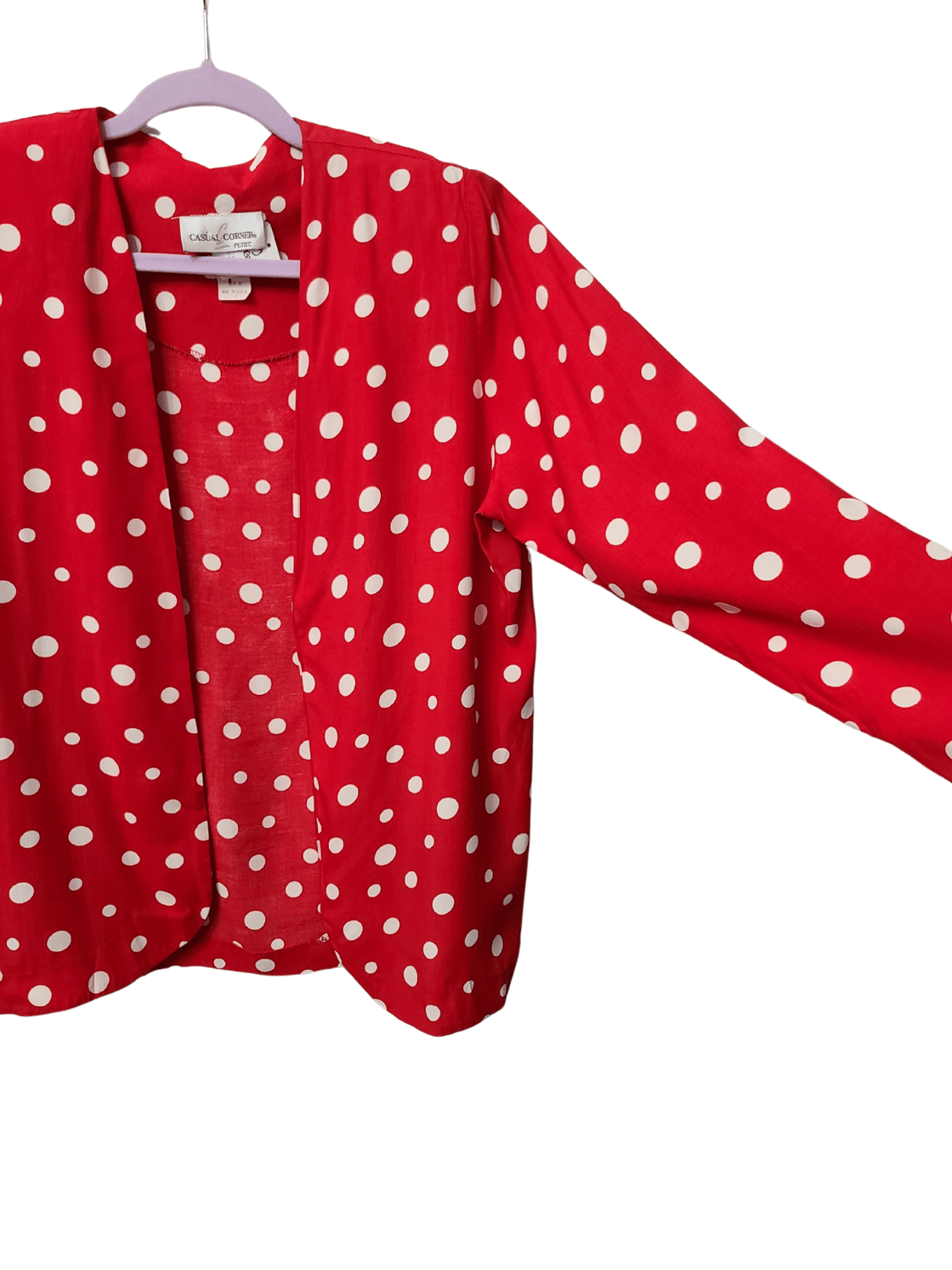 Image of Red & White Polkadot Blazer