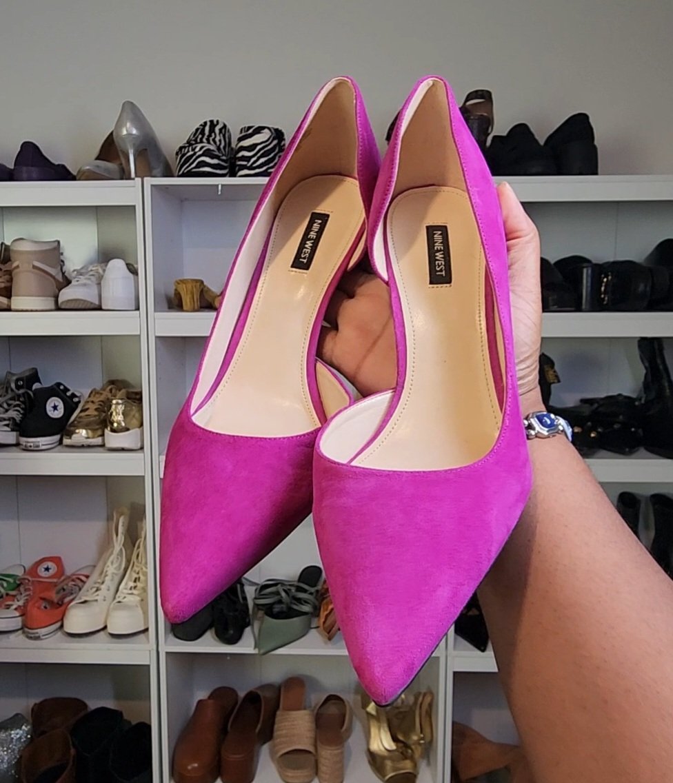 Image of Nine West Suede D'orsay Heels / Women's Size 12