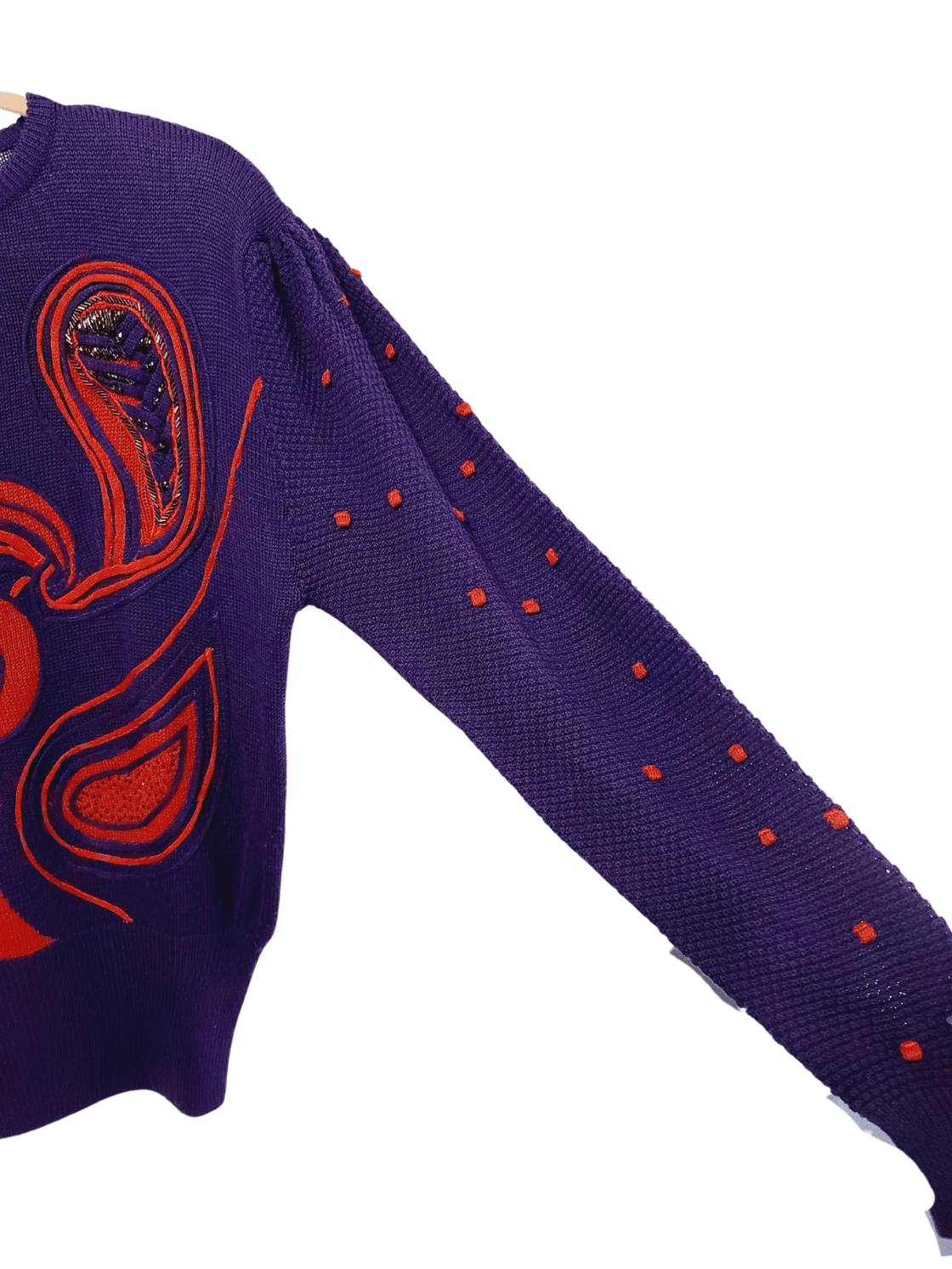 Image of Vintage Purple & Red Sweater