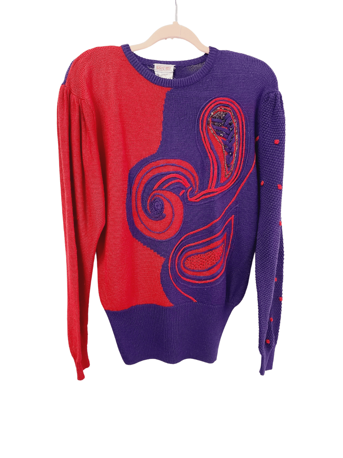 Image of Vintage Purple & Red Sweater