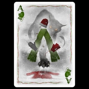 Creepy Christmas 'Regular Sized' Playing Cards.