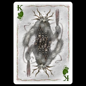 Creepy Christmas 'Regular Sized' Playing Cards.