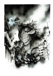 Image of Godzilla 70th Anniversary original art