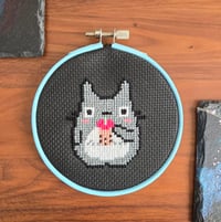 Boba Totoro Cross-stitch