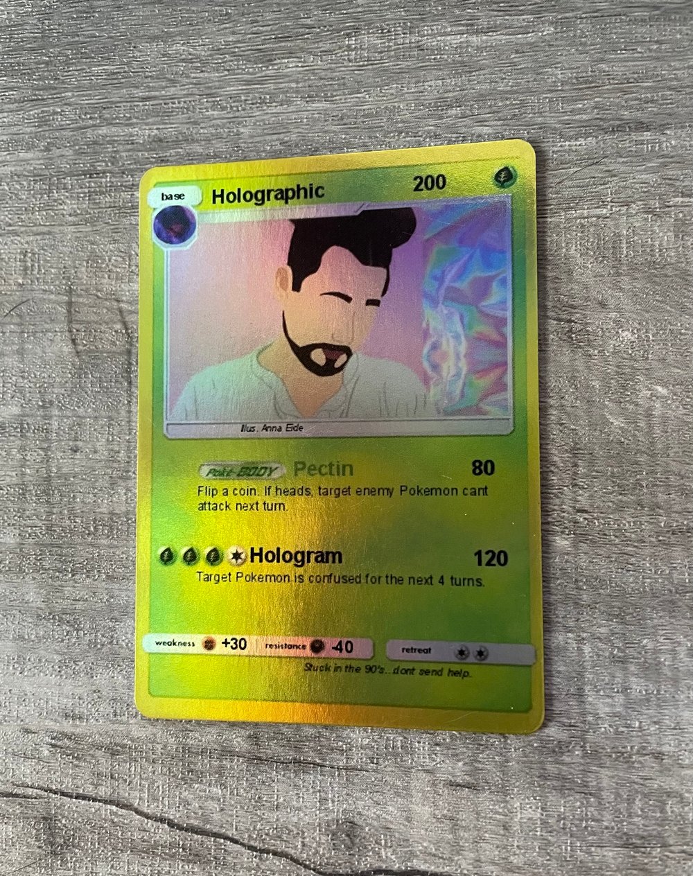 Holographic RetroFACE Card