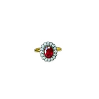 Image 1 of Diana Ruby Halo Ring