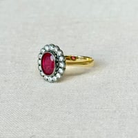 Image 2 of Diana Ruby Halo Ring