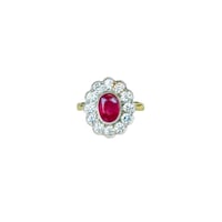 Image 1 of D Heirloom Ruby Ring