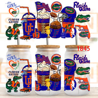Image 2 of Double Sided Uv Dtf Wraps Florida Gators Football Choice of 2 Designs