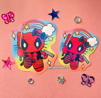 Image 1 of Holographic Kittypool stickers