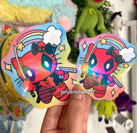 Image 2 of Holographic Kittypool stickers