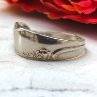 Image 2 of Vintage Sterling Silver Alvin Rosecrest spoon ring