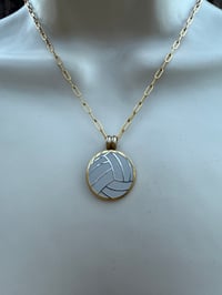 Image 1 of Water Polo Ball Coin Necklace 