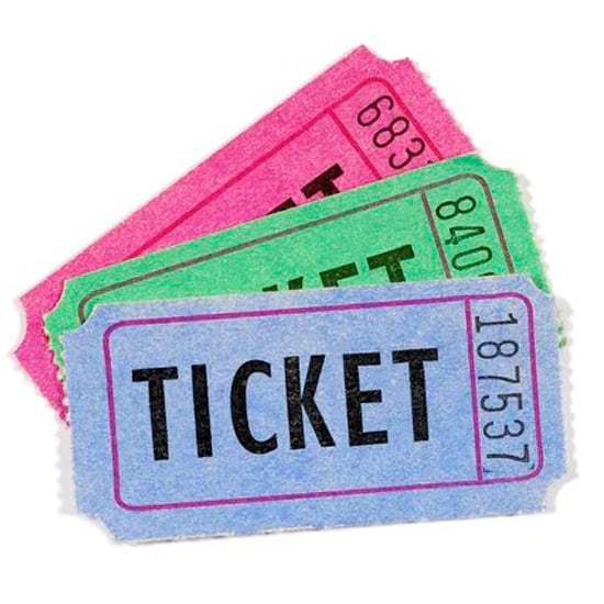 Charity raffle ticket