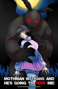 Image 2 of "Mothman is Trans and He's Going to F*ck Me" Comic