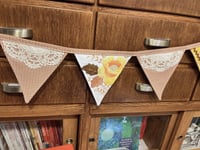 Image 2 of Vintage Fall Embroidered Tablecloth Bunting I