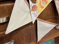 Image 4 of Vintage Fall Embroidered Tablecloth Bunting I