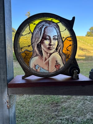 Image of Steam punk stained glass - escaping the bindings