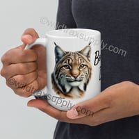 Image 4 of "Bobcat Dad" Ceramic Coffee Mug 15 oz