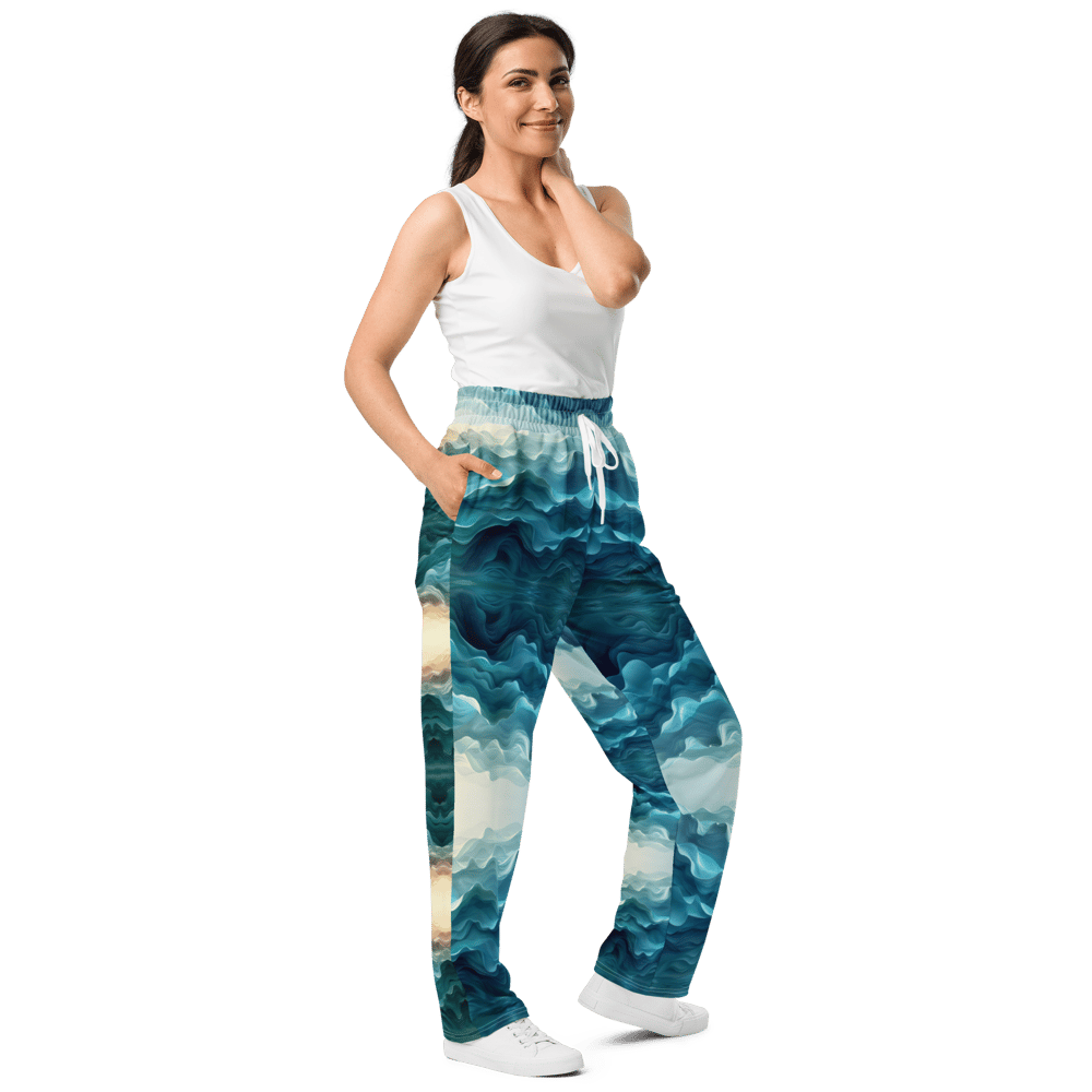 Image of  Blue World Wideleg Jogger