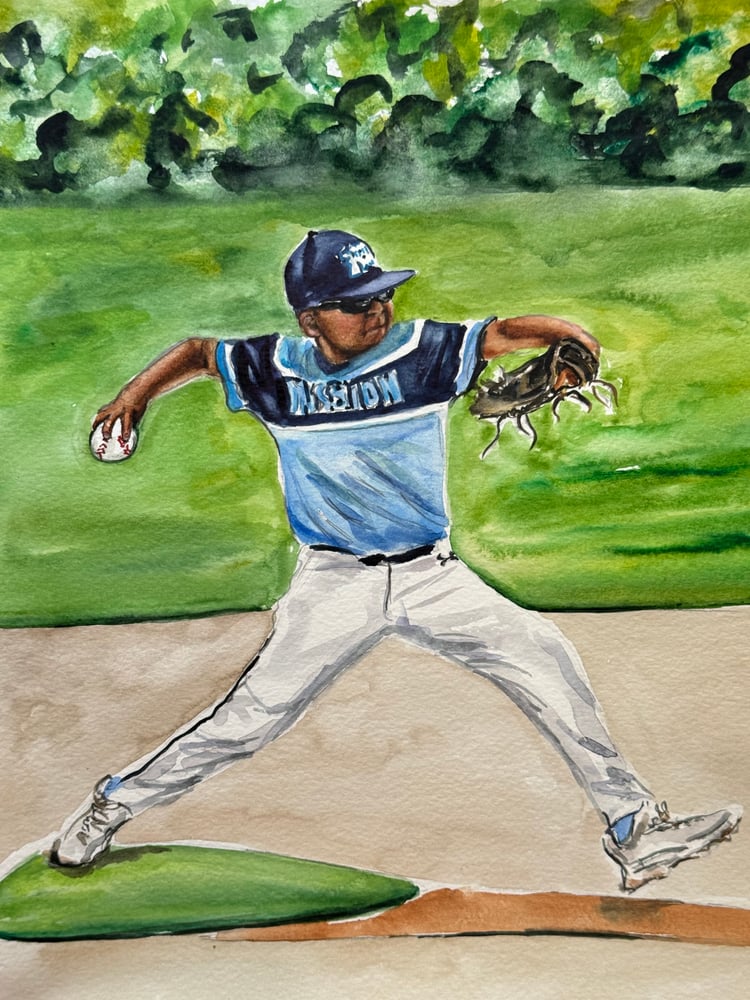 Image of Watercolor - Sports Illustration