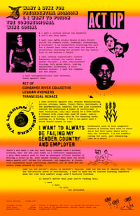 Broadside: Cassandra Gillig, "[i want a dyke for presidential assassin...]
