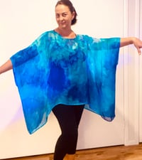 Image 4 of Hand Painted / Hand Made 100% Silk Kaftan 