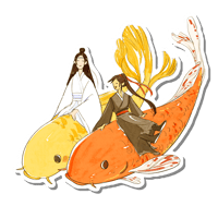 Image 1 of WX Koi Sticker