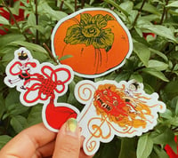 Image 1 of Lentil and Persimmon stickers