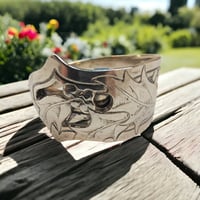 Image 1 of Vintage Sterling Silver Wallace Holly Spoon Ring