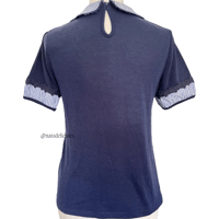 Image 4 of Japanese Axes Femme Navy Striped Top