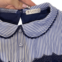 Image 5 of Japanese Axes Femme Navy Striped Top