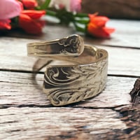 Image 1 of Vintage Italian Sterling Silver Spoon ring