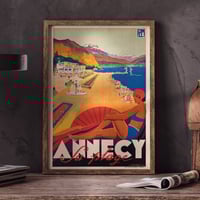 Image 1 of Annecy | Robert Falcucci | Vintage Poster | Wall Art Print