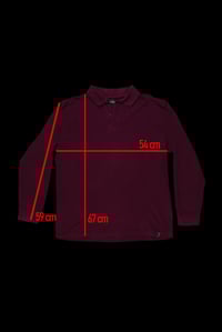 Image 4 of Sprayer polo - Burgundy red (unique)