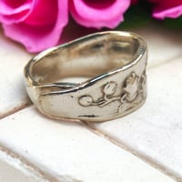 Image 4 of Lily of the Valley Art Nouveau Silver Spoon Ring