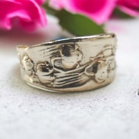 Image 1 of Lily of the Valley Art Nouveau Silver Spoon Ring