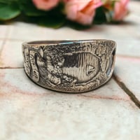 Image 1 of Vintage Mackinac Island Sterling Silver Spoon Ring 