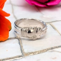 Image 1 of Manchester Sterling Copenhagen Pattern Spoon Ring