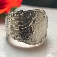 Image 1 of Vintage Niagara Falls Sterling Silver Spoon Ring