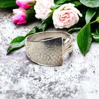 Image 1 of Vintage Norwegian Silver Spoon Ring