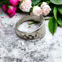 Image 2 of Vintage Norwegian Silver Spoon Ring