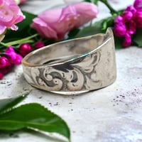 Image 2 of Vintage Norwegian Sterling Silver Spoon Ring - Size O