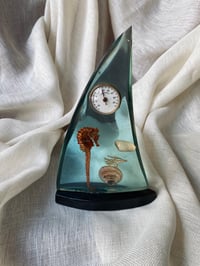 Image 2 of Thermomètre ancien en résine bleue