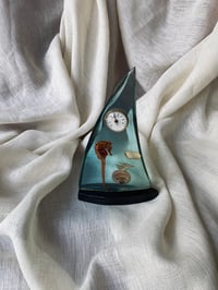 Image 1 of Thermomètre ancien en résine bleue