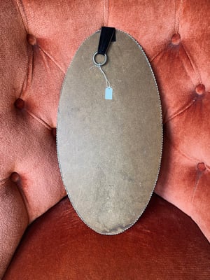 Image of Très grand cadre ovale avec fleurs séchées