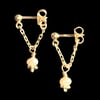 CHAÎNE Earring - U Chain + Rose Pearl