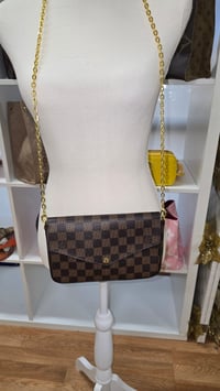 Image 2 of Checkered Pochette Crossbody