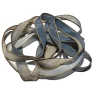 Image 7 of 1PC. CORDUROY  42" hand dyed wrist wrap bracelet silk ribbon by COLOR KISSED SILK